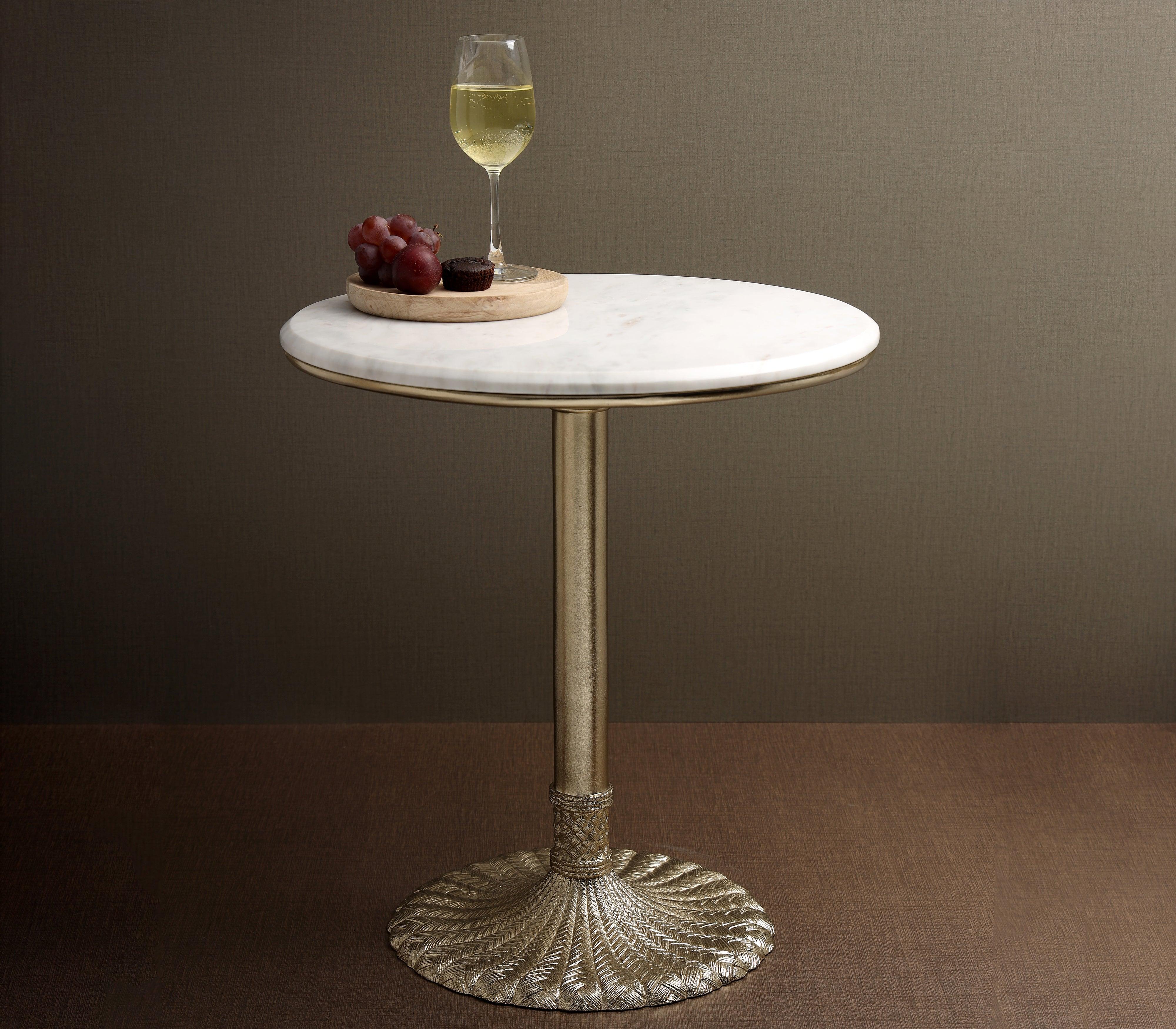 Braided Sofa Side Table for Living Room | Luxurious Corner Table | Bedside Table | Small End Table