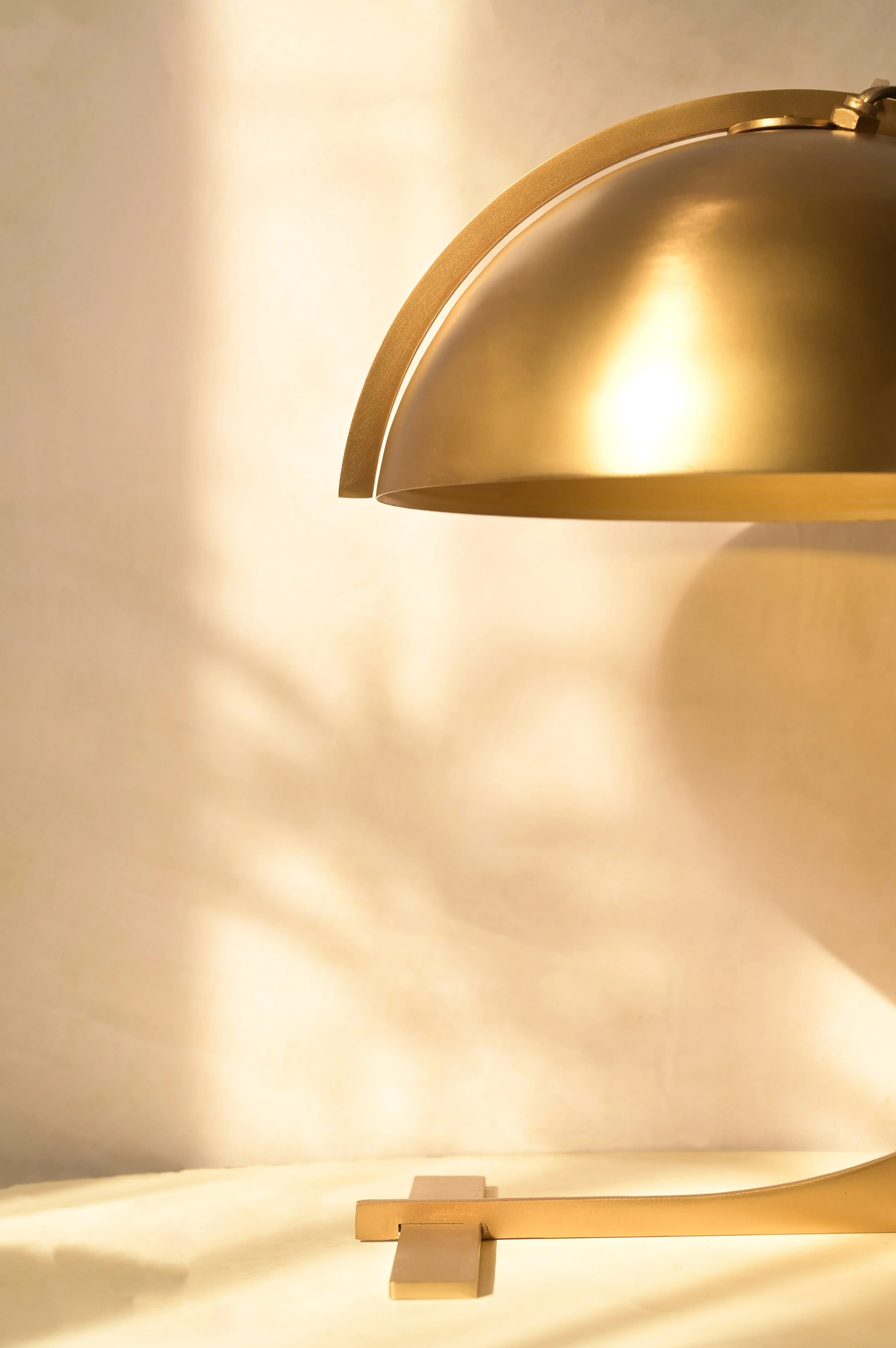 Bask Gold Designer Table Lamp | Metal Bedside & Desk Lamp for Living Room & Home Decor