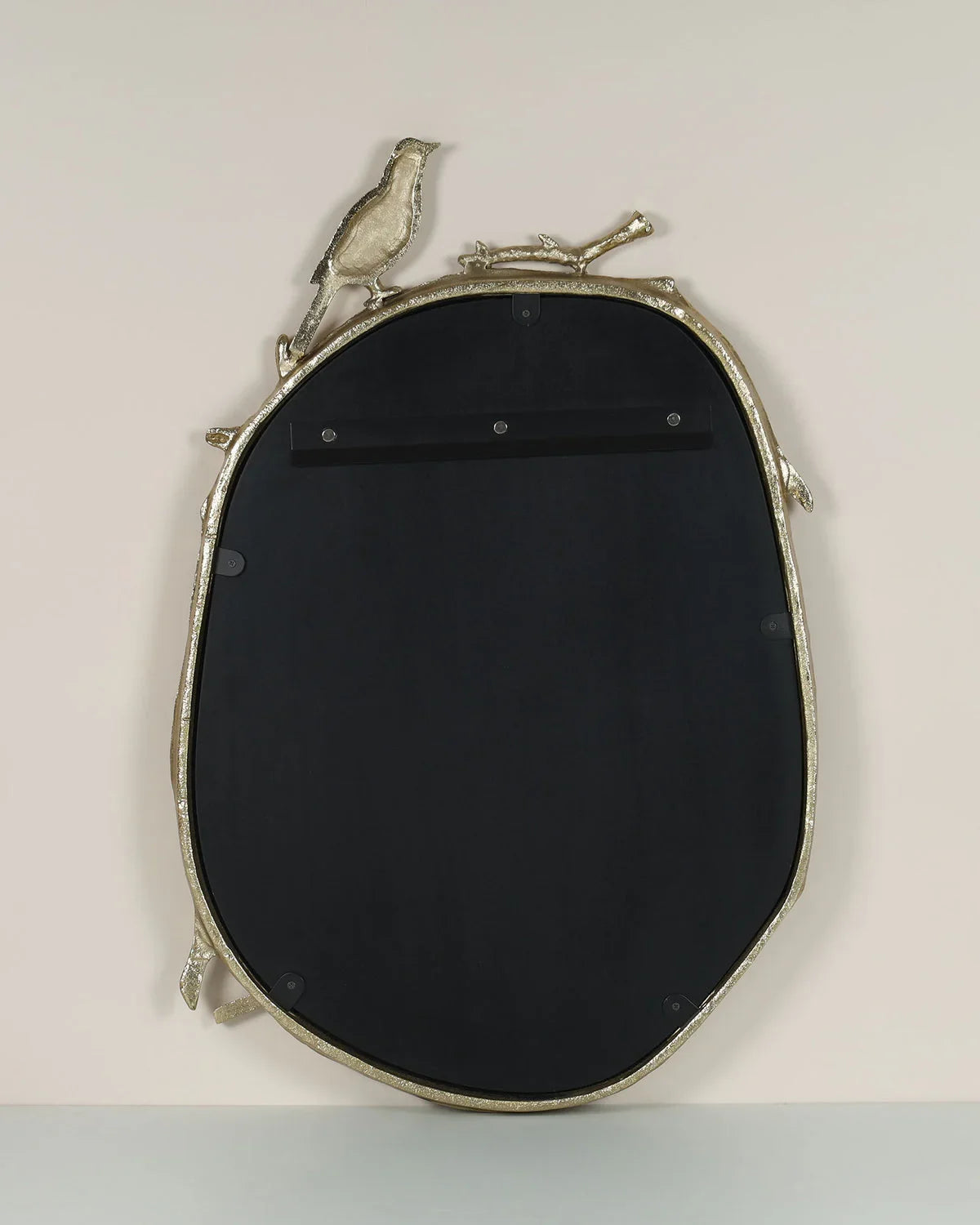 Leticia Bird-Inspired Gold Wall Mirror | Decorative Frame for Living Room & Bedroom Decor