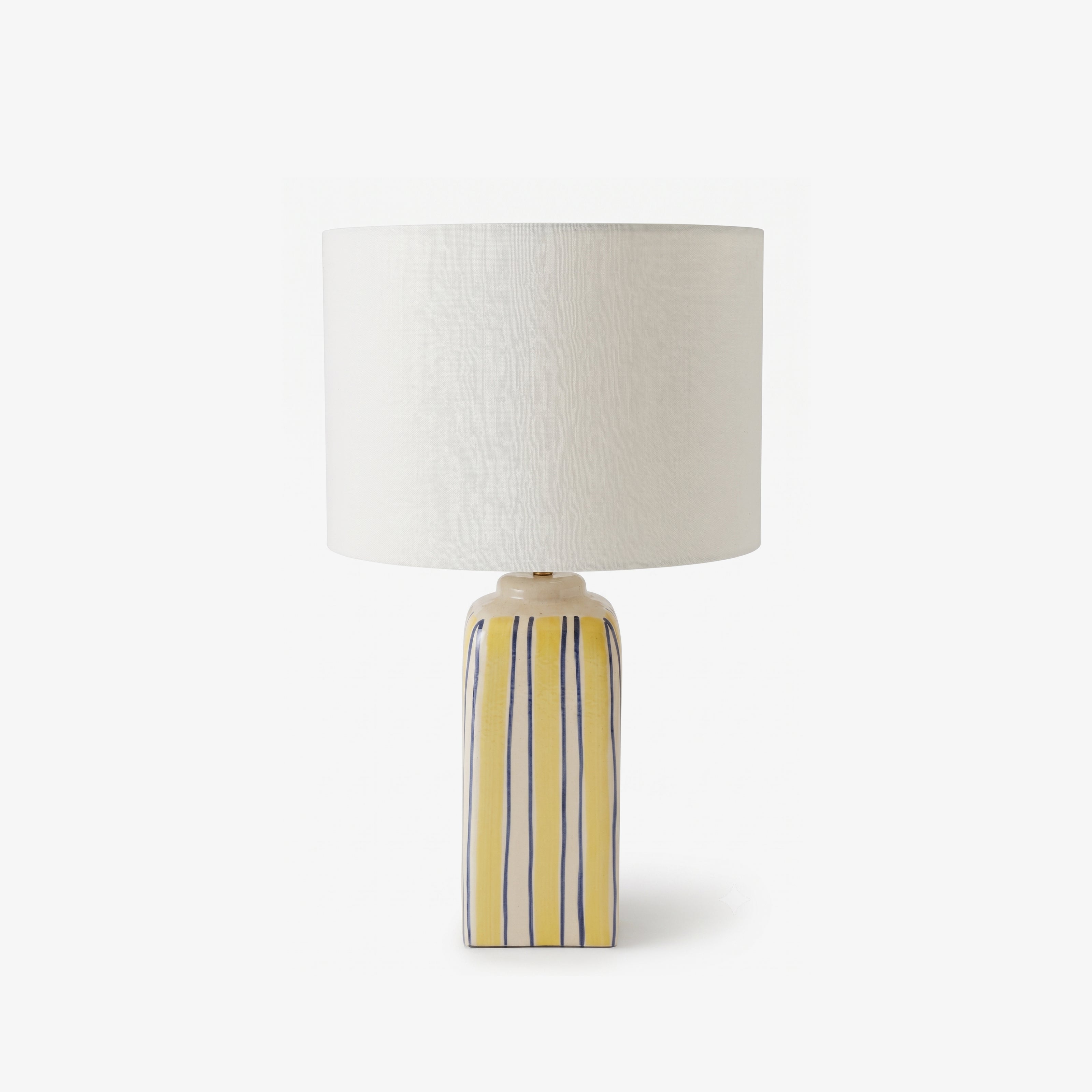 Ravello Table Lamp | Ceramic Bedside Table Lamp with Cotton Fabric Shade