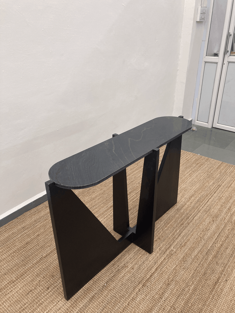 Mirazo Console | Solid Teak Wood, Marble