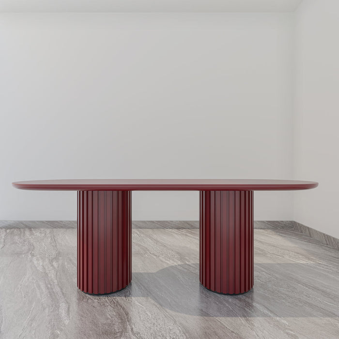 Dining Table With Fluted Legs