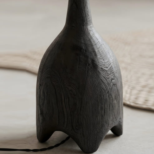 Radice Textured Wooden Floor Lamp