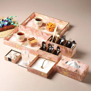 Rosa Perlino Tray Set of 2