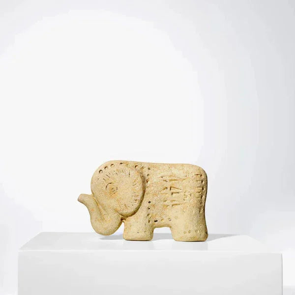 Eleva - Decorative Elephant Fiber/Aluminum Sculpture