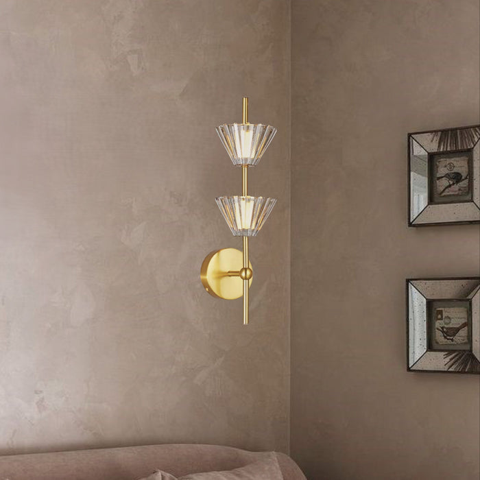 Sculpted Marble Halo Wall Light