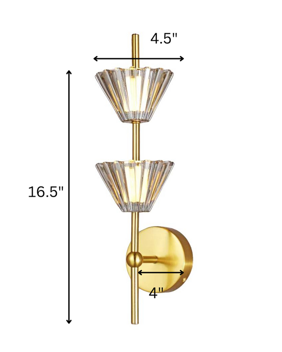 Sculpted Marble Halo Wall Light