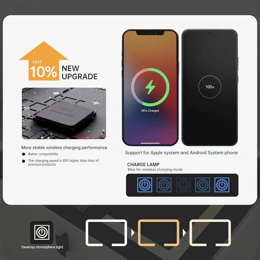 Smart Bedside Table with speaker and charger