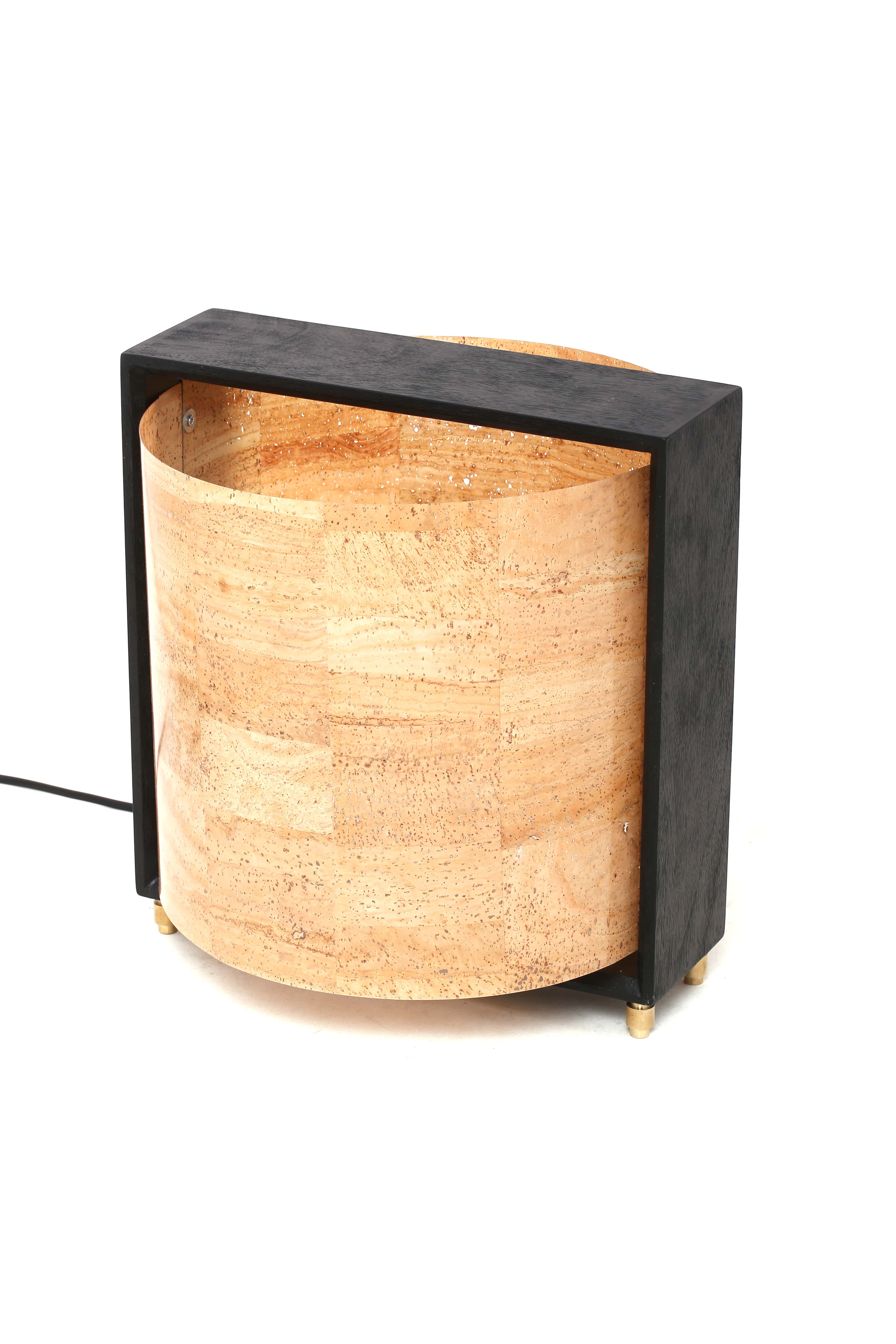 Light Well | Cork Sheet, Wood And Brass