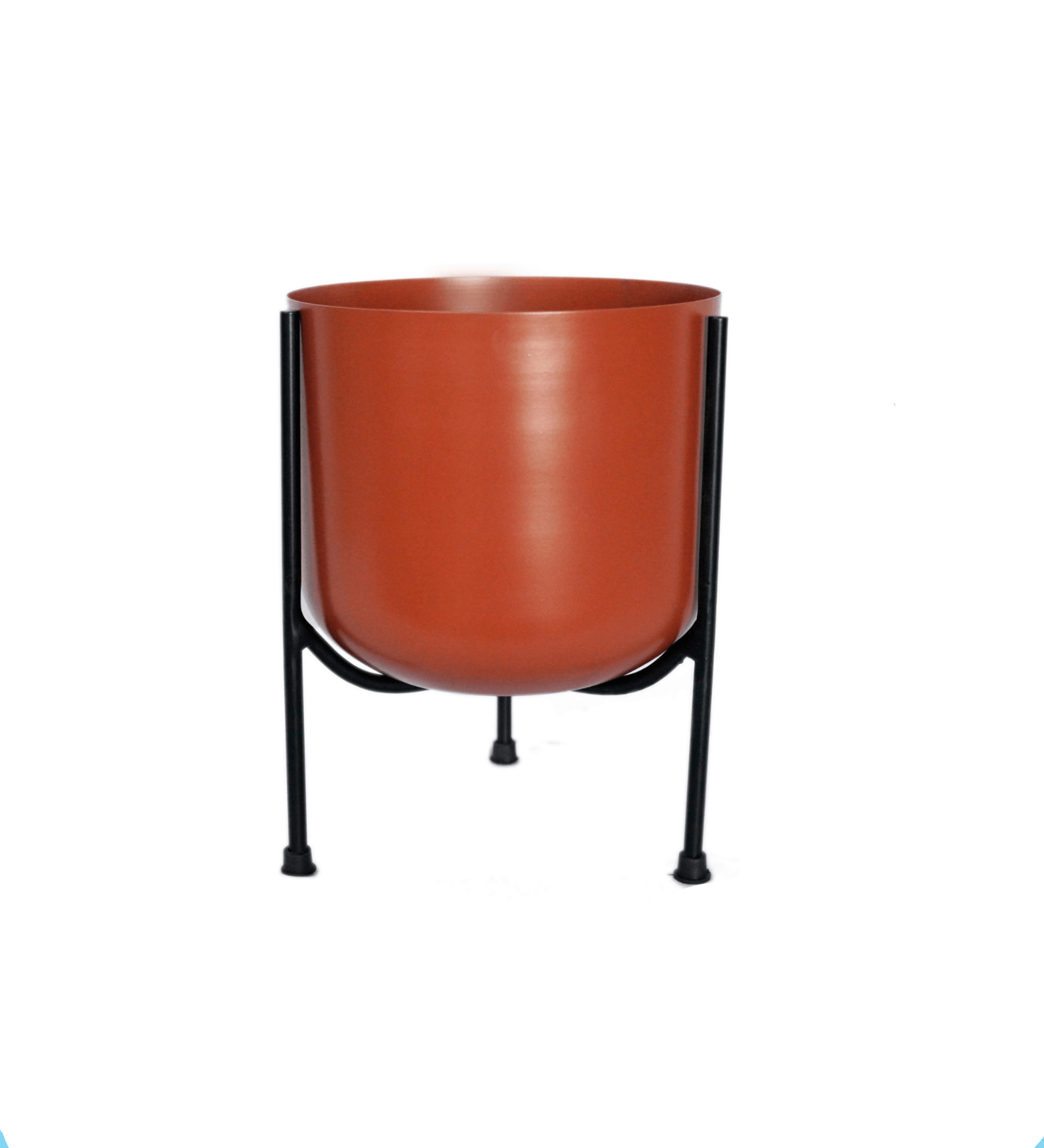 Modern Metal Floor Flower Planter with Stand | Gold Planter for Living Room & Bedroom Decor