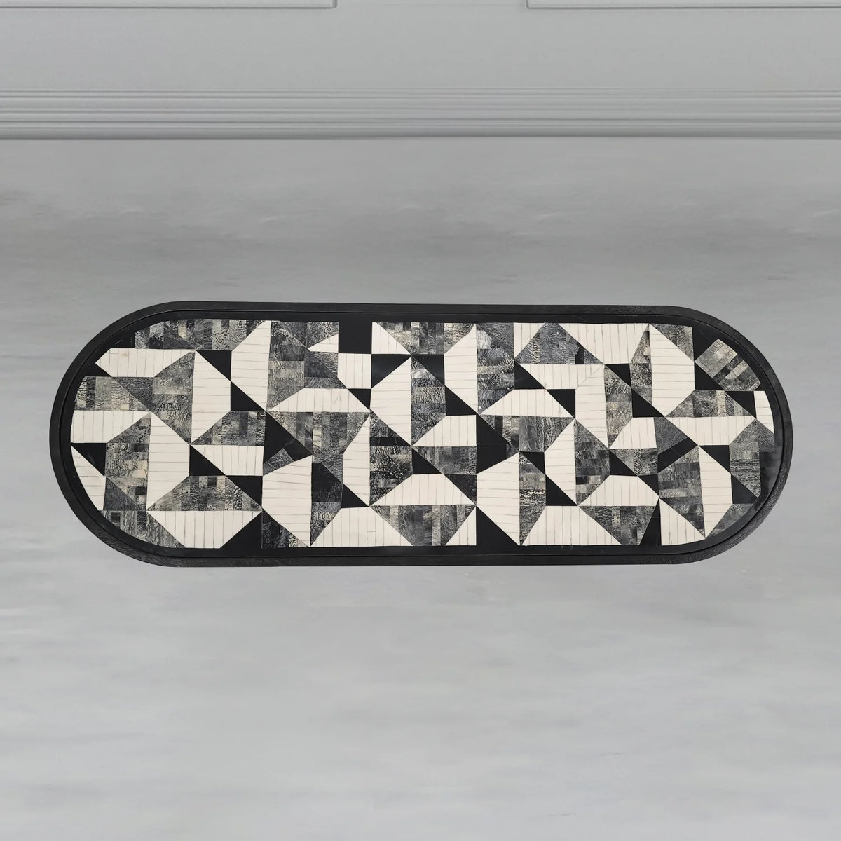 Ebony Geo Inlay Console