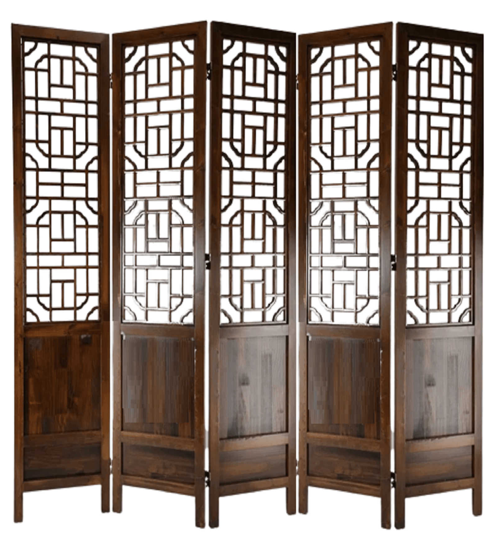 Panel Wooden Room Partition with Mango Frame & MDF Jali