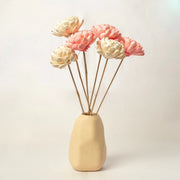 Twisted 8 Cm | Baby Pink and White