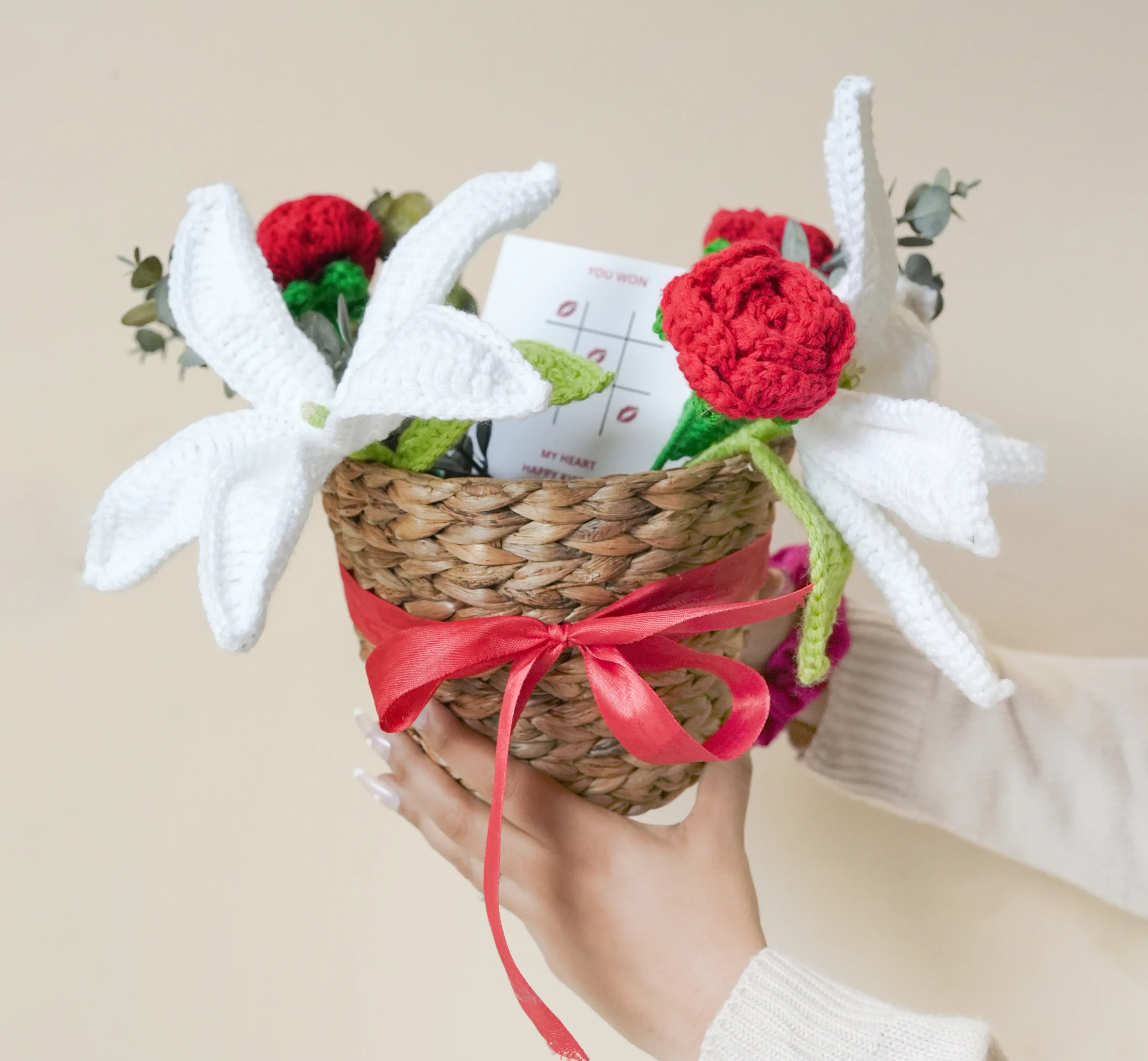 Rustic Romance Bamboo Basket