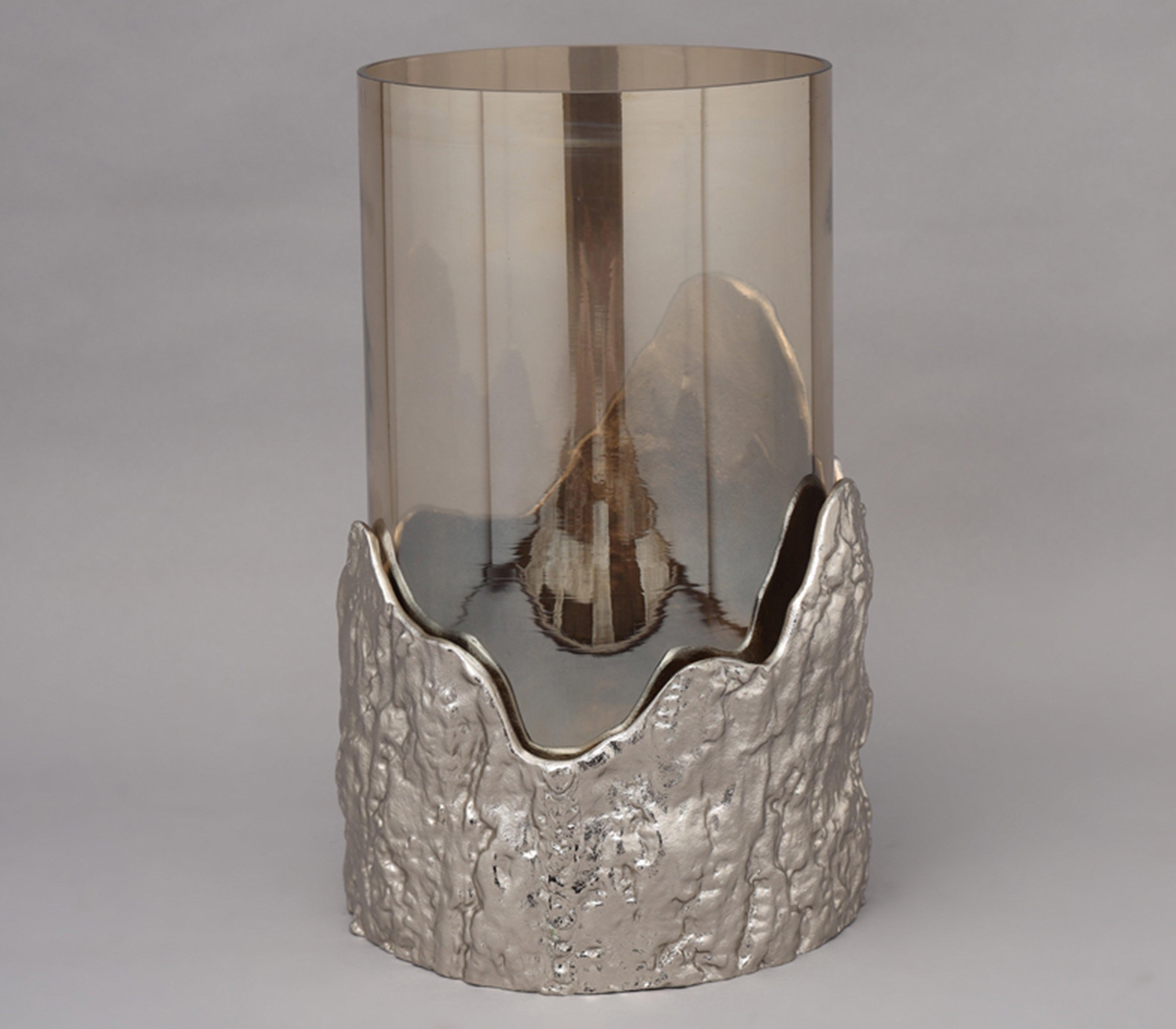 Birch Hurricane Candle Holder