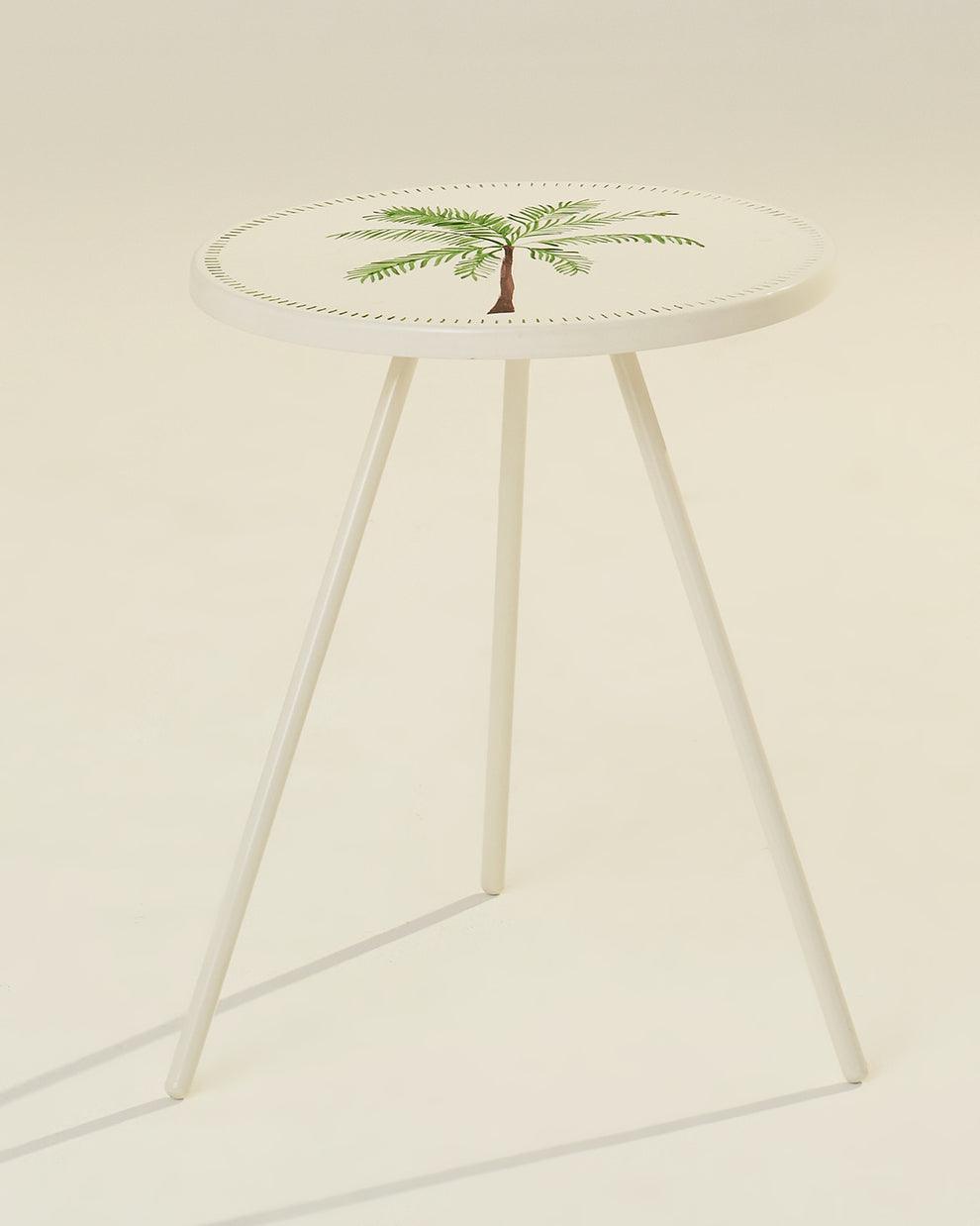 Palem Table | Aesthetic & Printed table for Home Decor | Modern Side Coffee Table