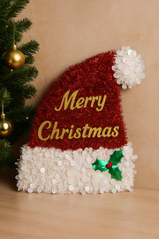 Merry Christmas Santa Hat Wall Décor