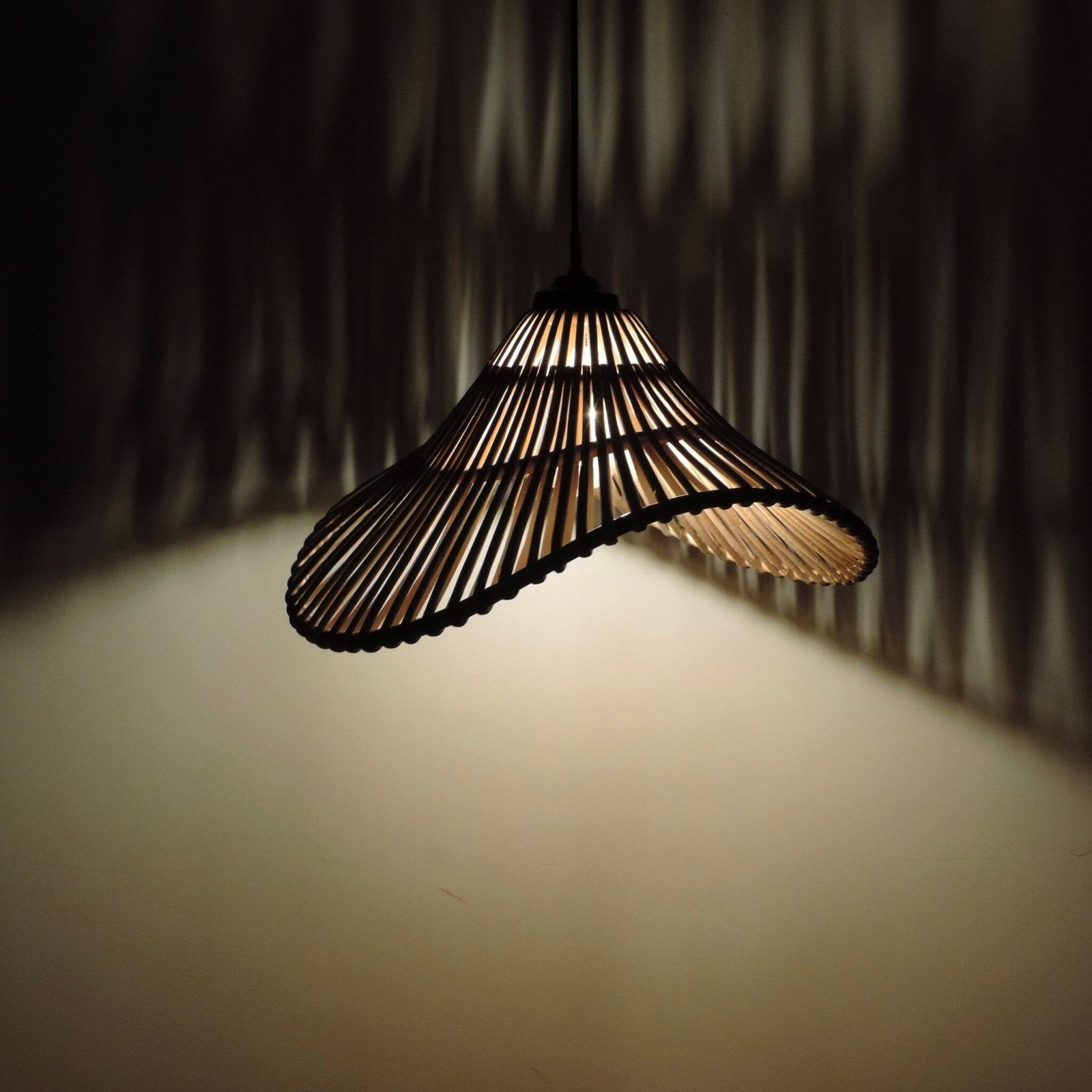 ALO Handwoven Rattan Pendant Lamp | Sculptural Ambient Ceiling Light Lamp