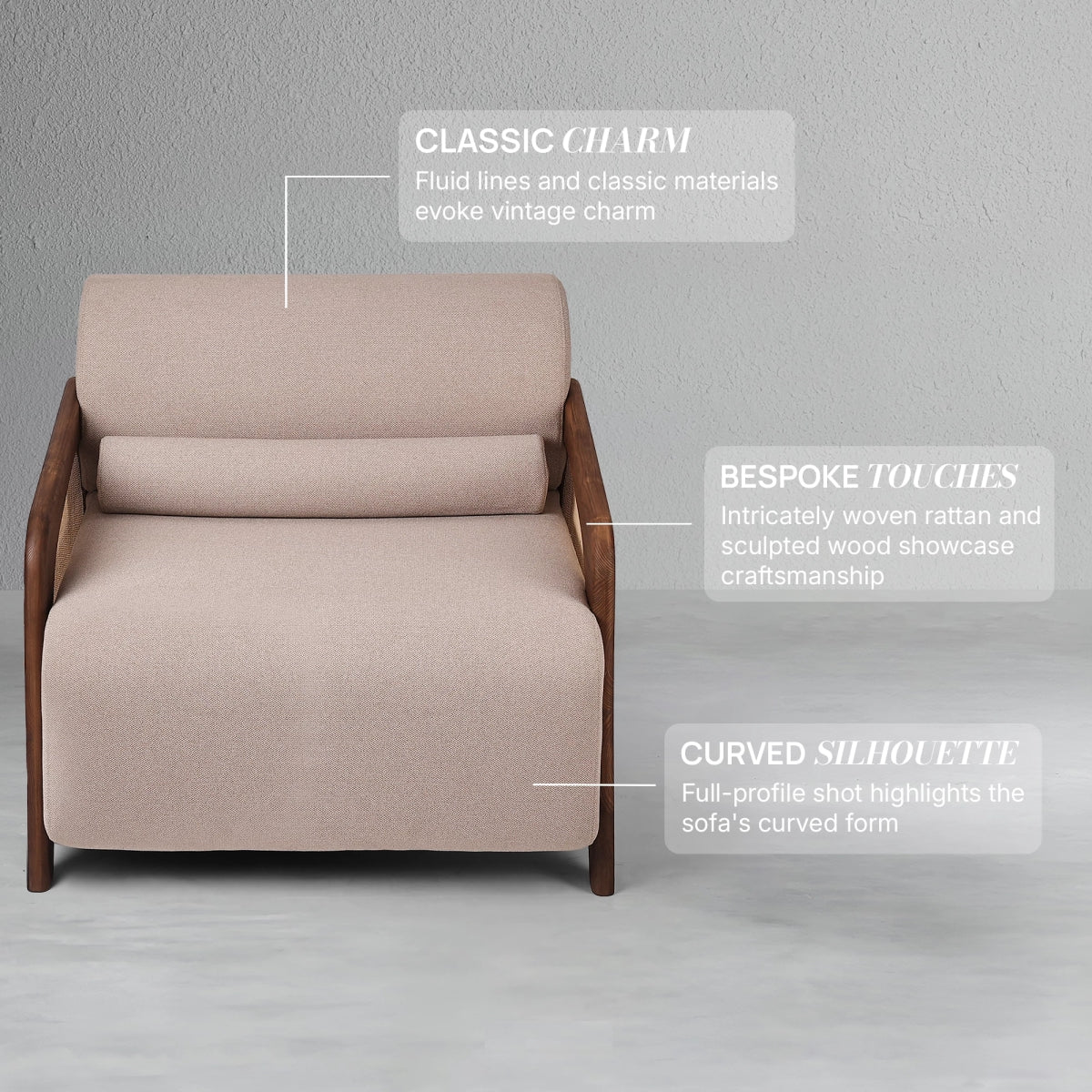 Lumbar Single Seater Sofa