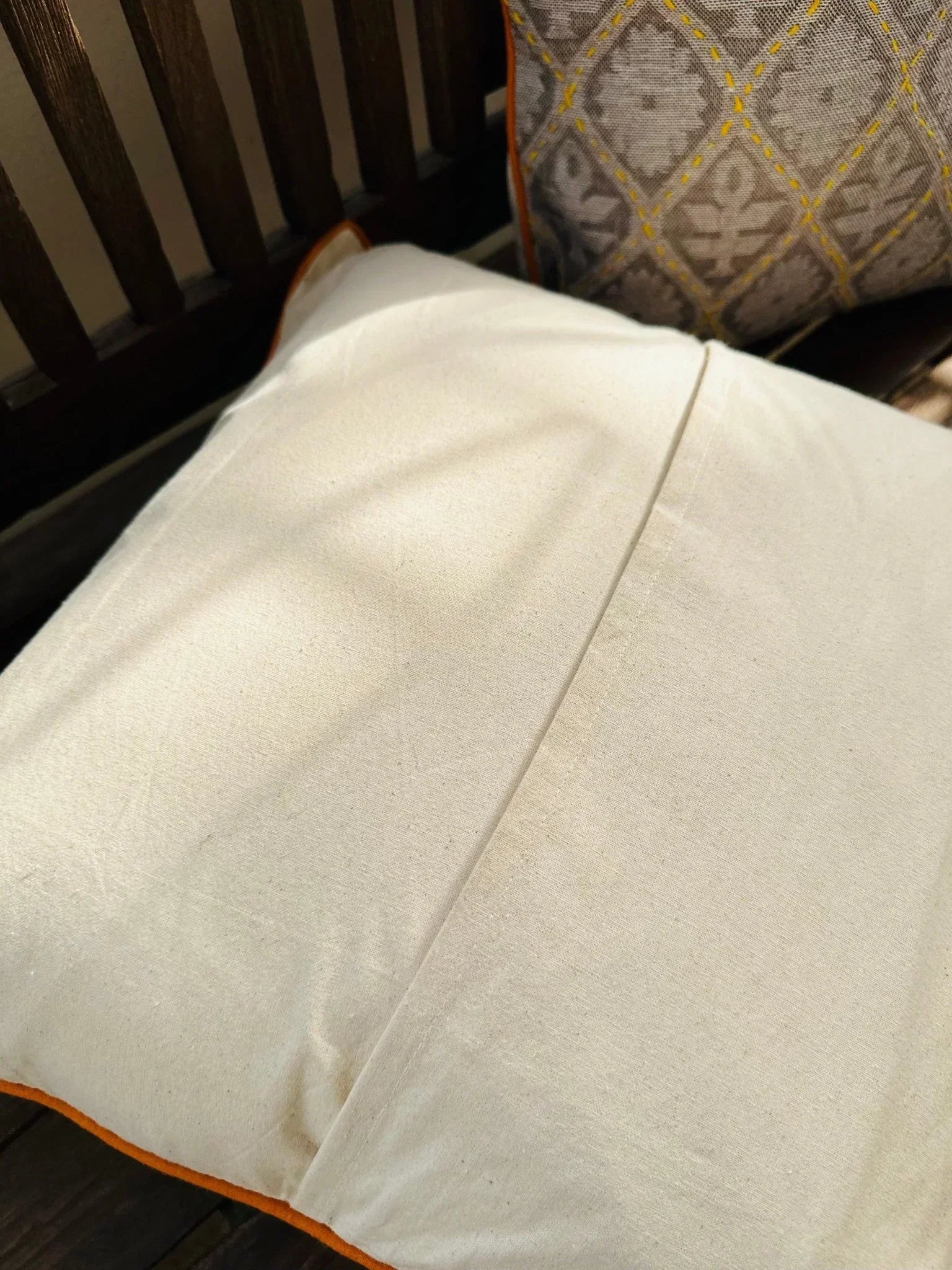 Handwoven Cotton with Kantha Work Cushion Covers