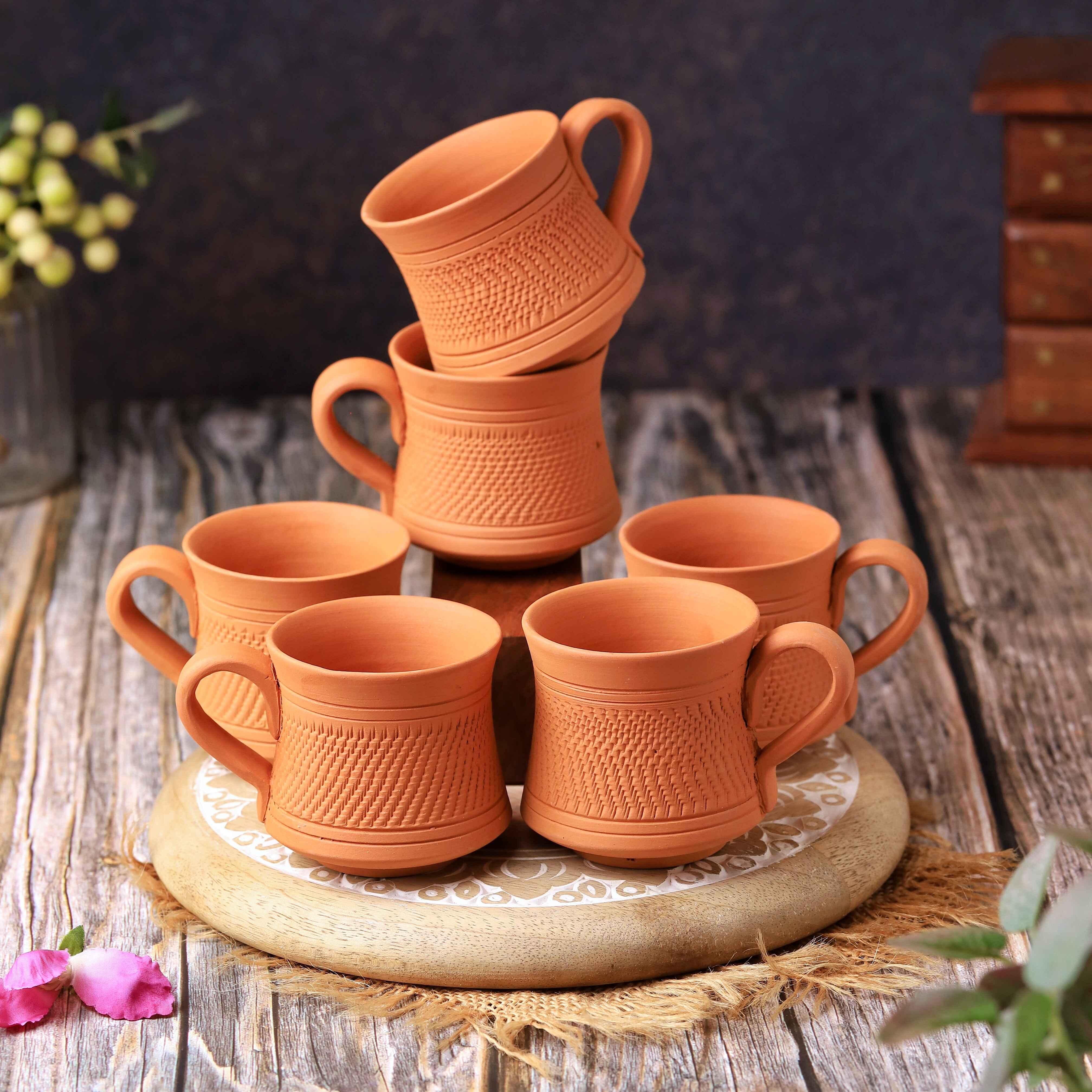 Terracotta Royal Tea Cup 6 Pcs