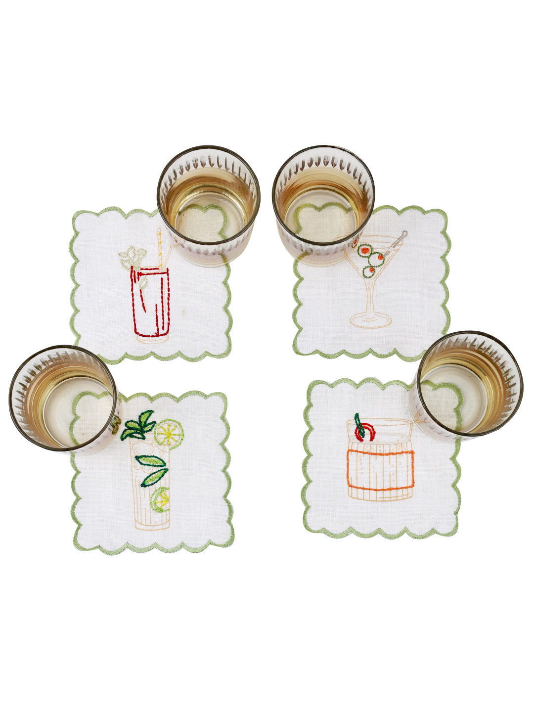 Tipsy Thread Coasters