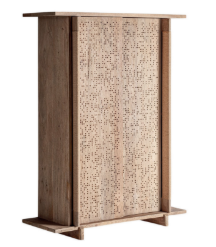 Jacquard Wardrobe | Mango Wood