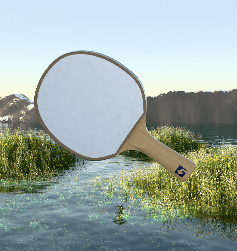 Designer Table Tennis Racket Mirror | Wood & Acrylic Mirror | Aesthetic Paddle for Play & Style