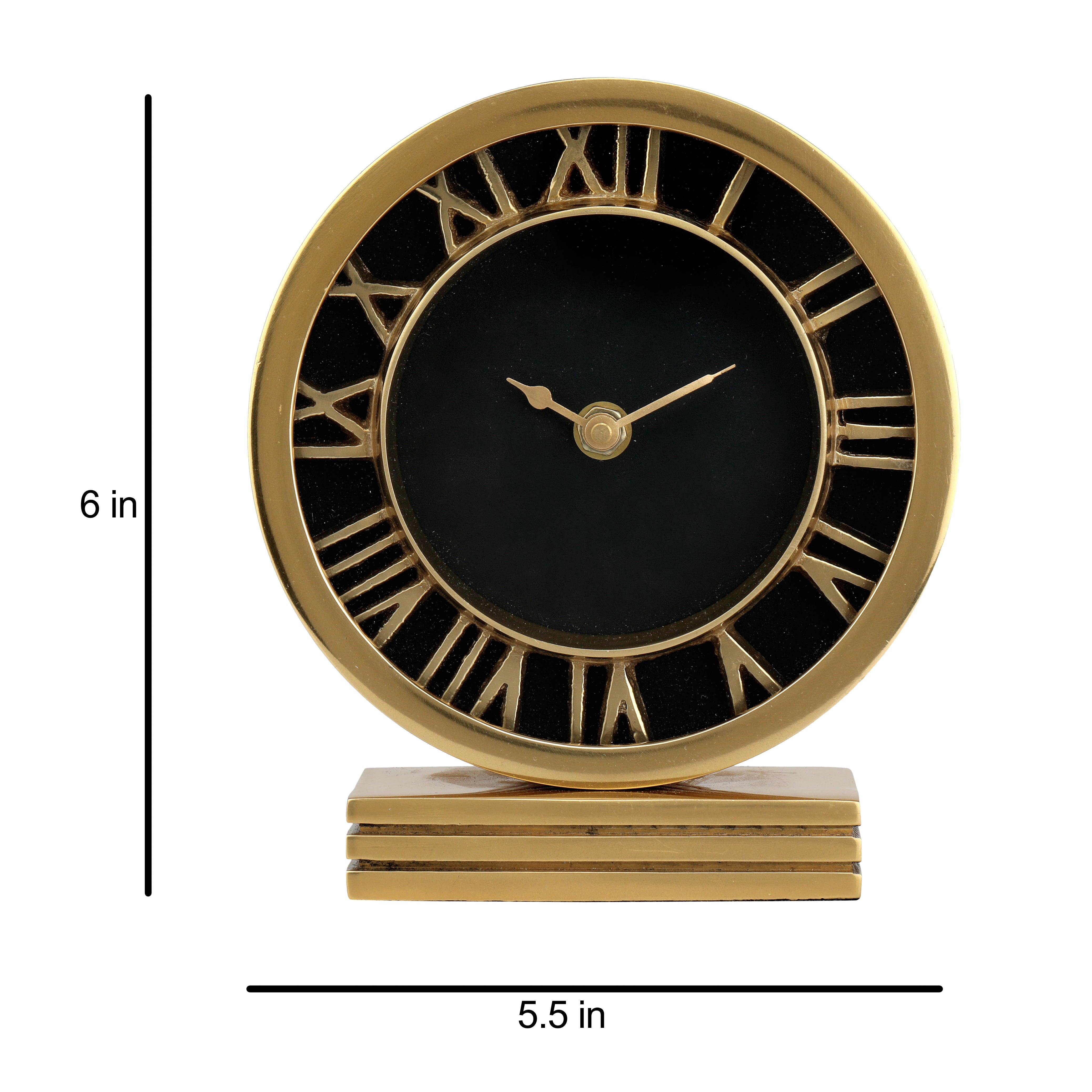 Analog Table Clock | Antique Desk Clock for Office and Home Decor