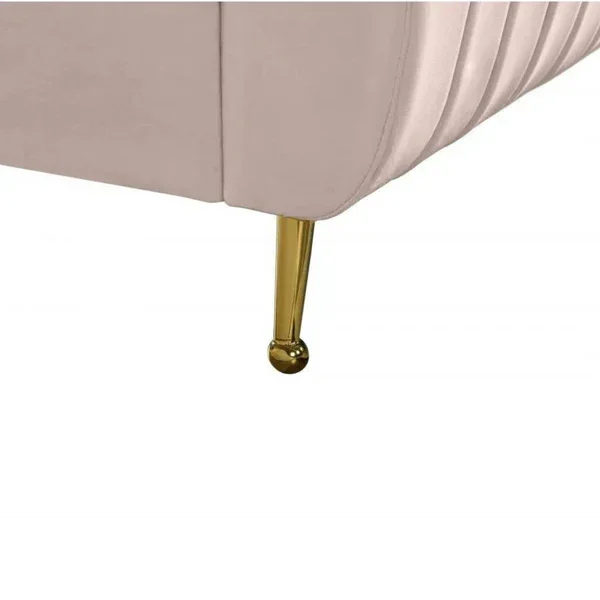 Daisy Velvet Bed in Pink