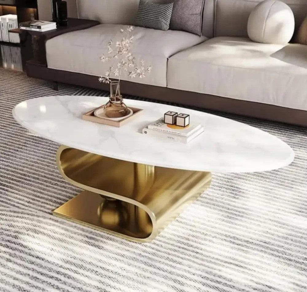 Prestige Marble Top Centre Table for Living Room | Designer Coffee Table | Tea Table