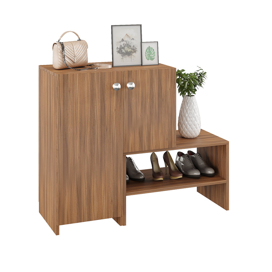 Shoe Rack Cabinet with Doors and Storage - Burner