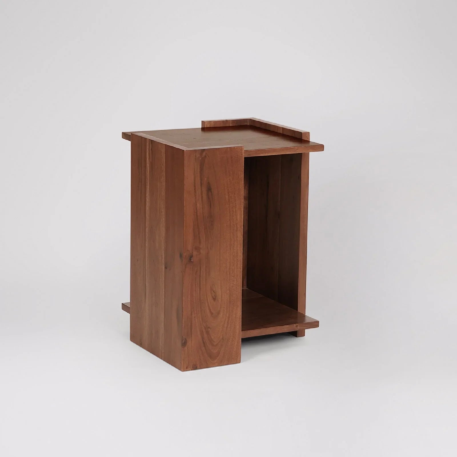 Wharf Acacia Wood Sofa Side Table for Living Room | End Table