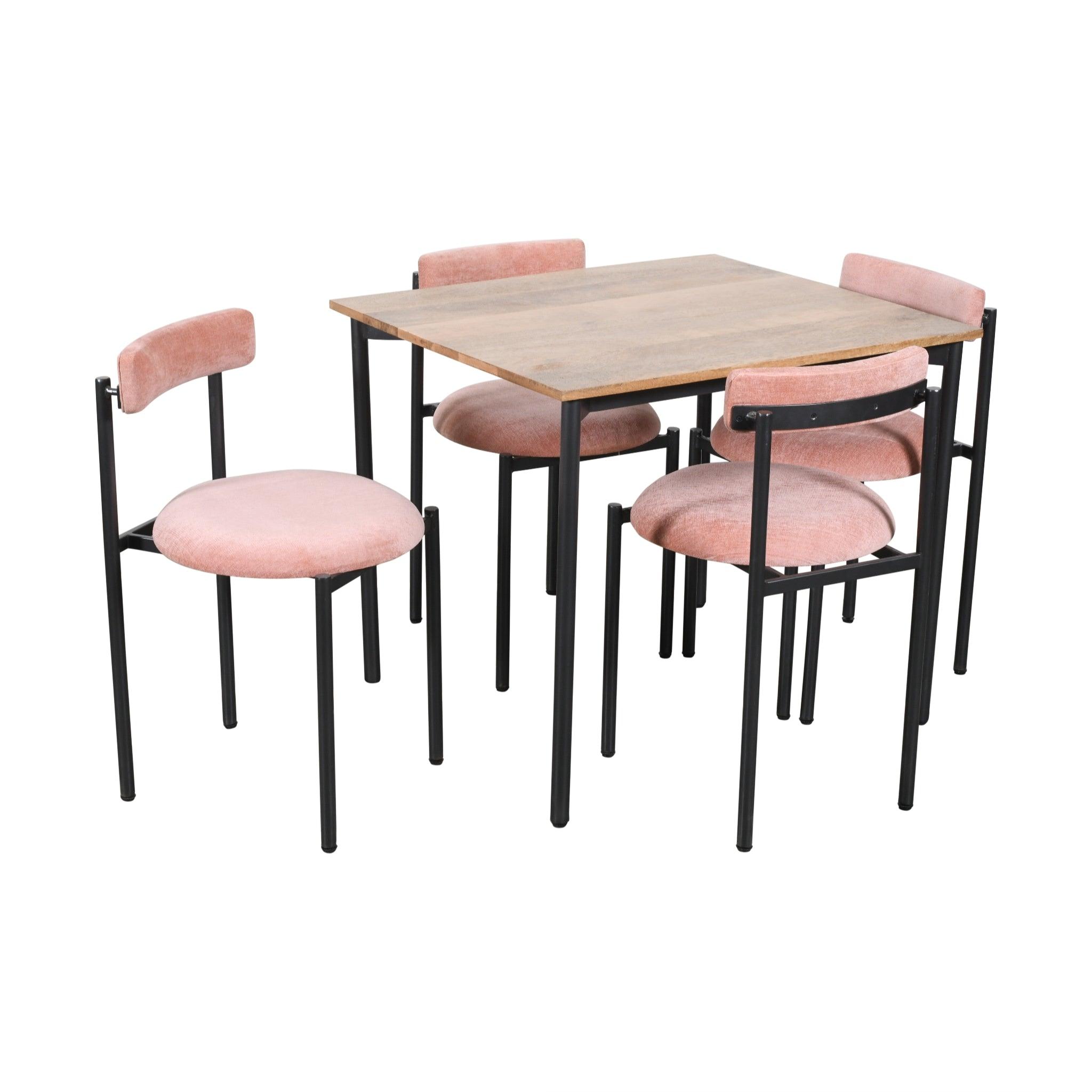 Minicoy 4-Seater Dining Table Set | Mango Wood Comfortable Dining Table