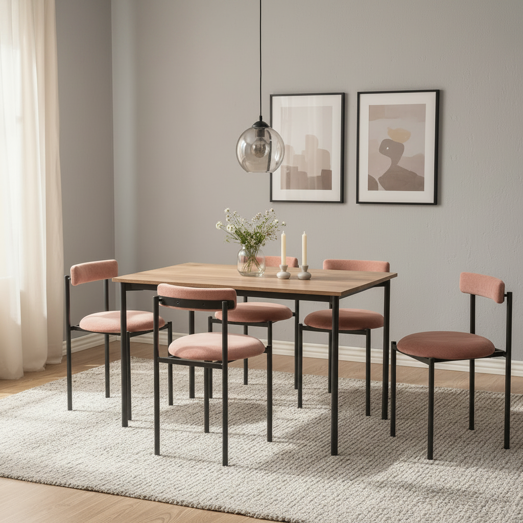 Minicoy 4-Seater Dining Table Set | Mango Wood Comfortable Dining Table