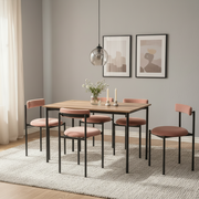 Minicoy 4-Seater Dining Table Set | Mango Wood Comfortable Dining Table