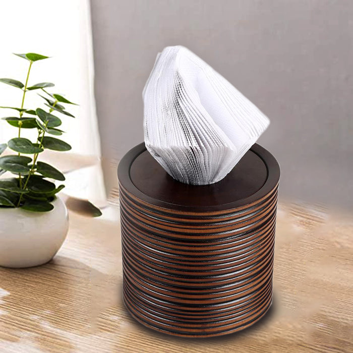 Wooden Tissue Paper Holder | Napkin Holder | For Home & Dining Table Teak Brown Color