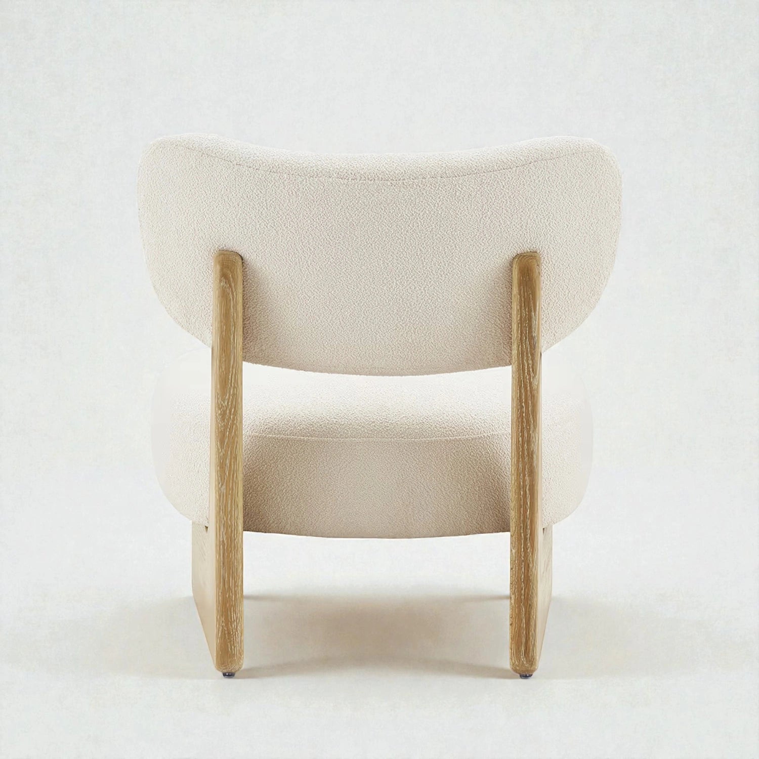 Solace Oak Wood & Fabric Upholstery Chair