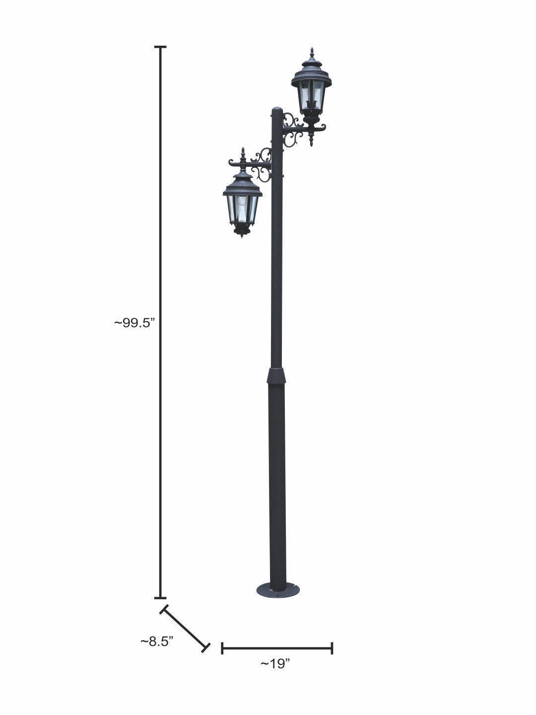Victorian Up and Down Outdoor Light | Post Lamp For Home Decor
