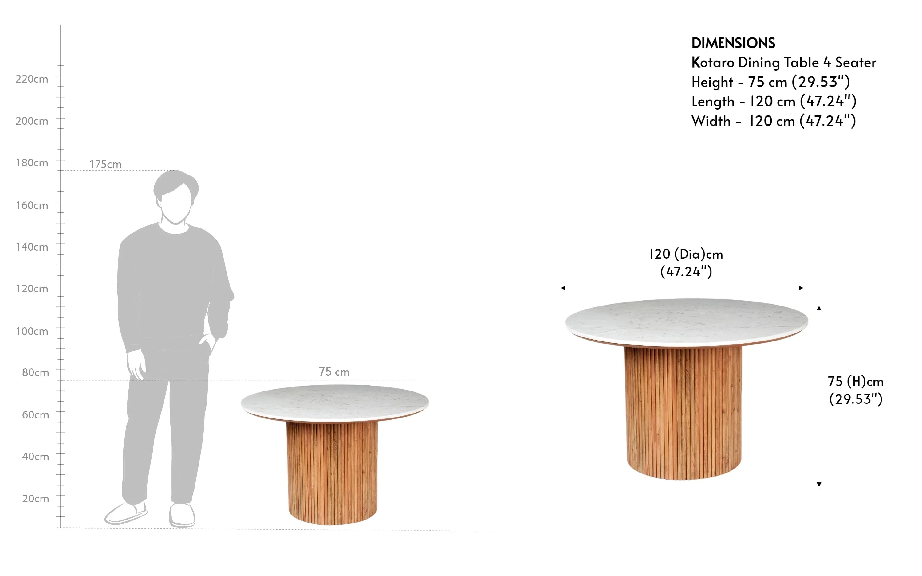 Kotaro 4 Seater Dining Set