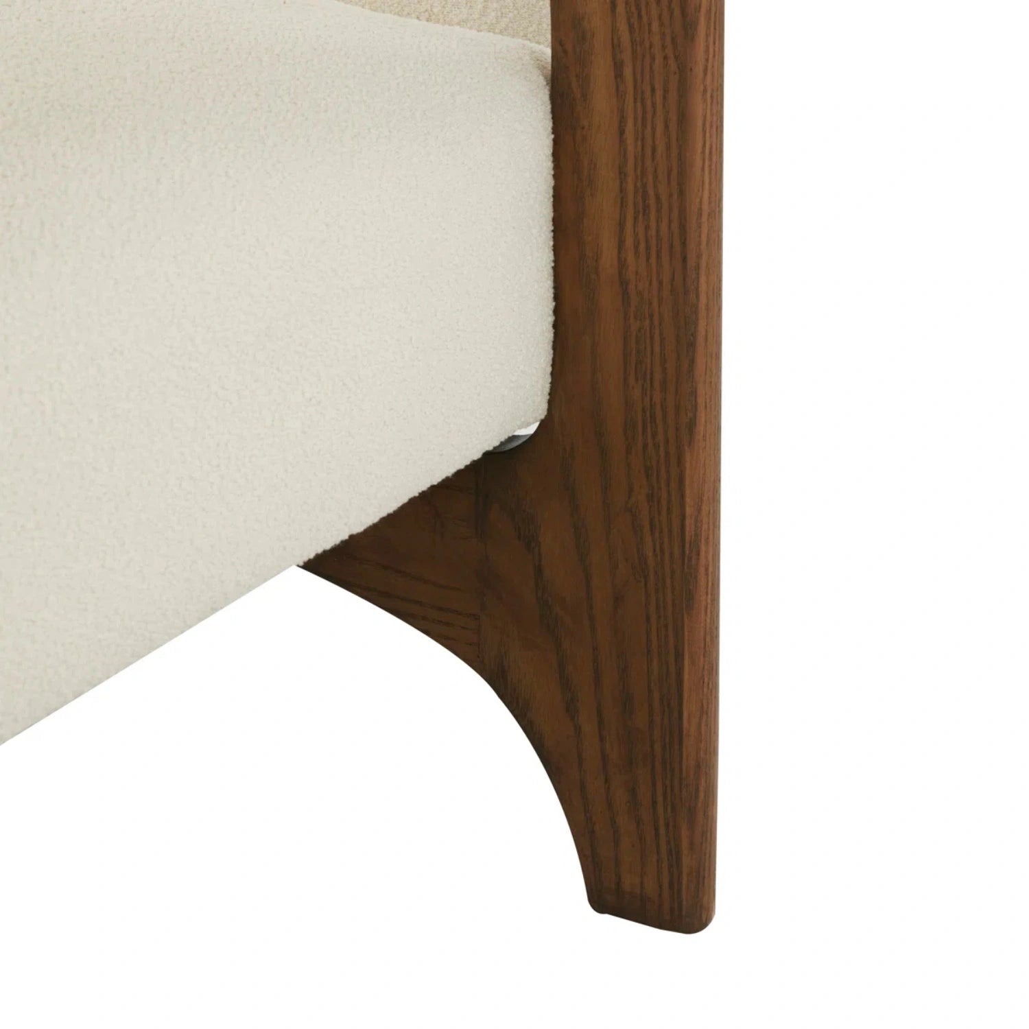 Vanessa Teak Wood & Fabric Upholstery Armchair