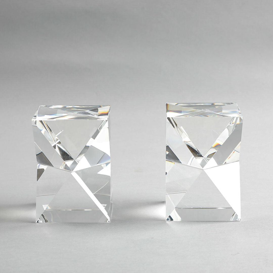 Farren Crystal Bookend | Crystal Glass