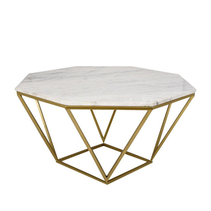 Signum Marble Hexagon Shaped Coffee Table