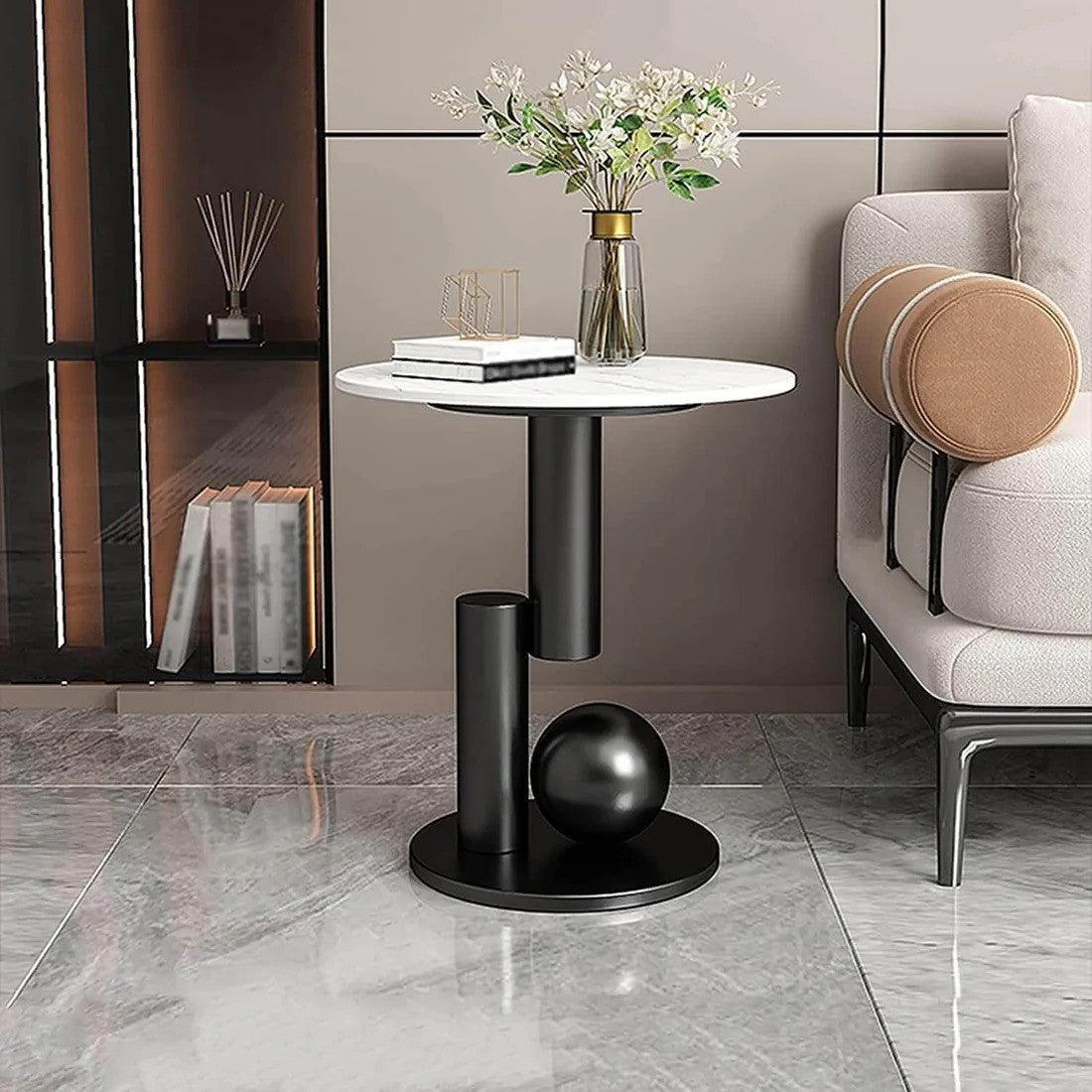 Contemporary Gold Luxurious Side Table | Corner Table for Living Room | Designer Tea Table