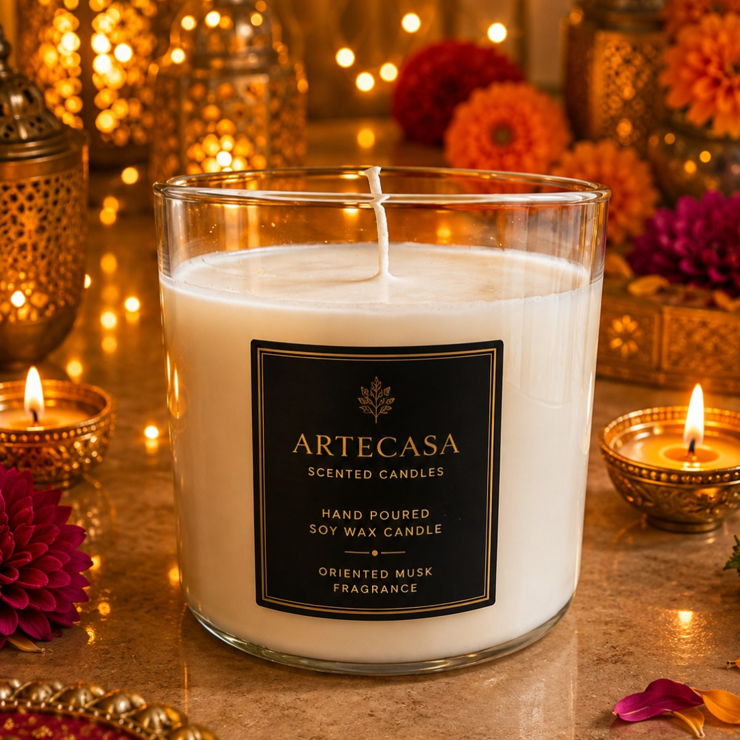 Ivory Grandeur Decorative Candle