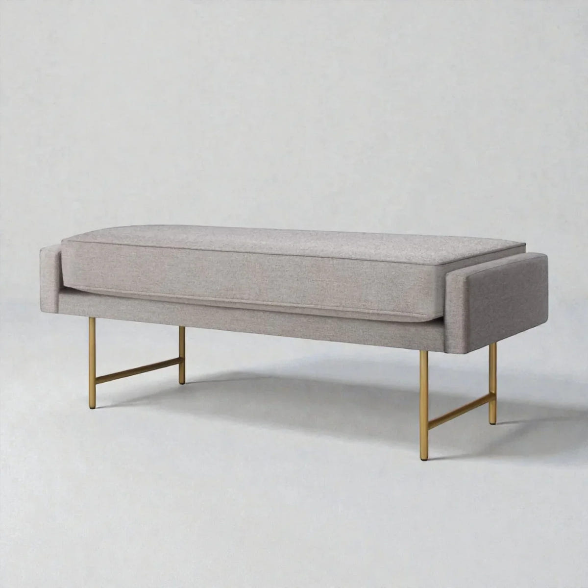Edgora Metal & Fabric Upholstery Bench