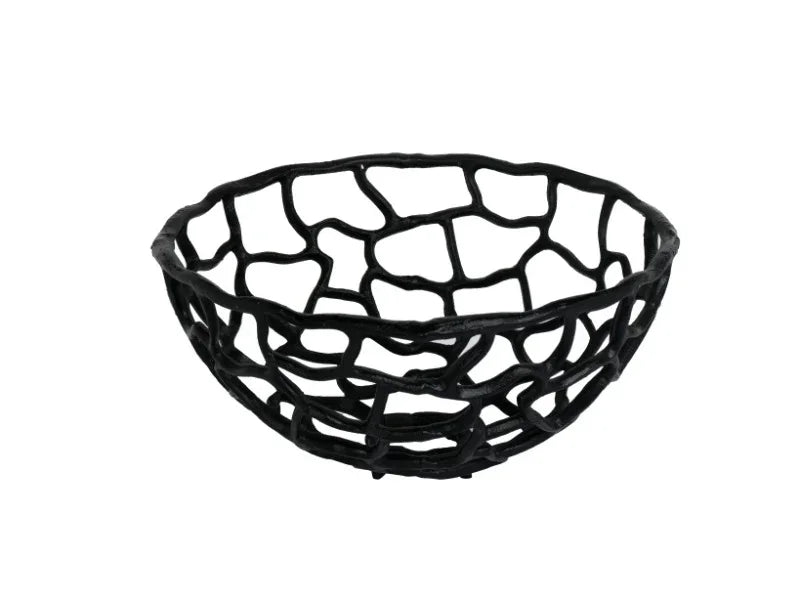 Entwined Basket Set of 3 In Black Colour