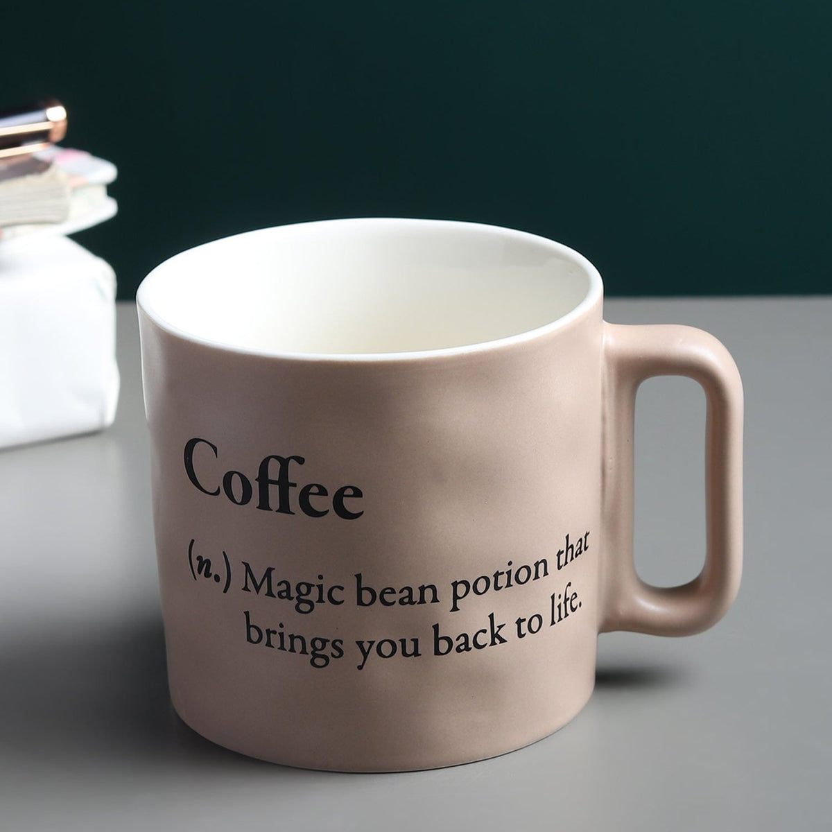 Quip cream ceramic Mug