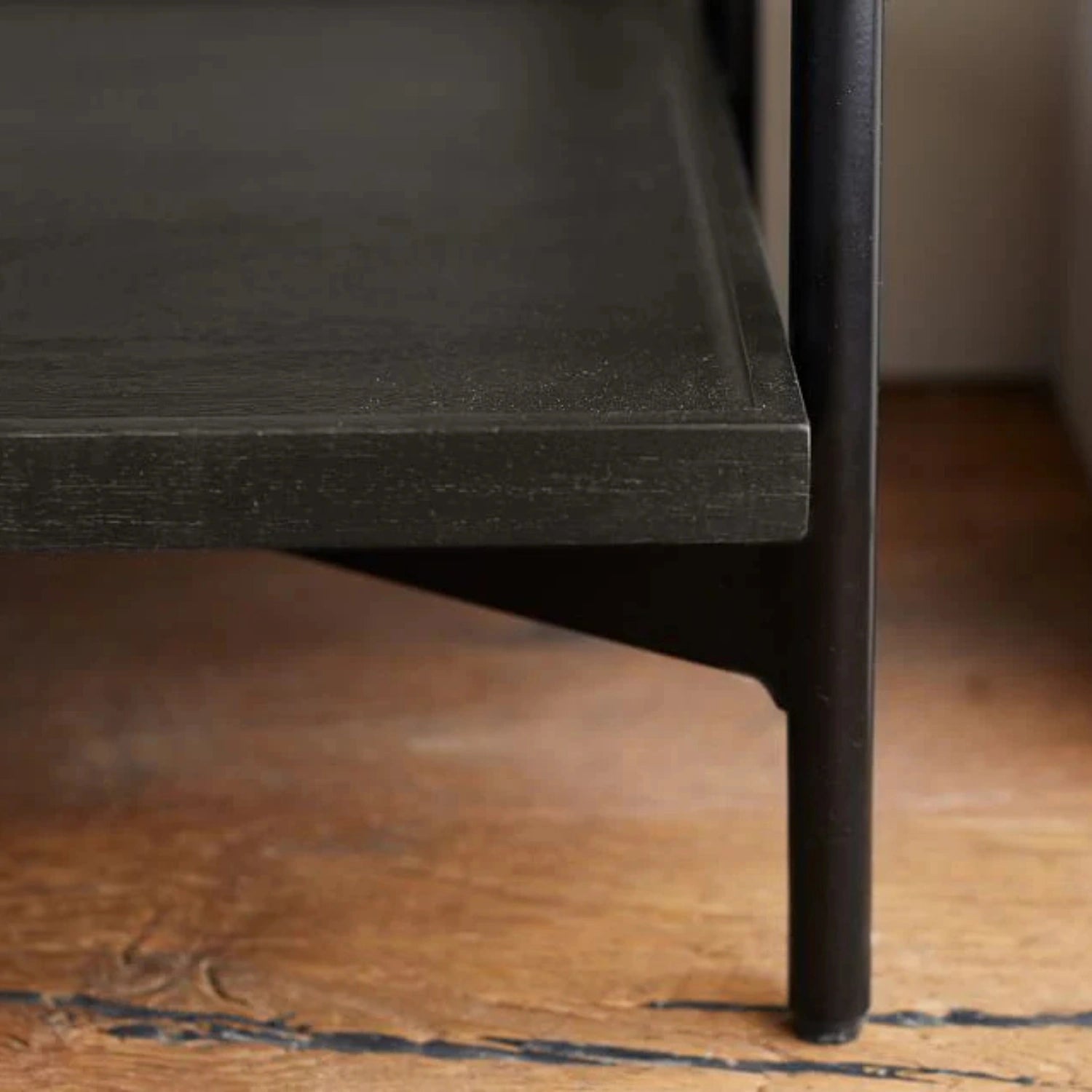 Warwick Metal Frame & Teak Wood Bedside