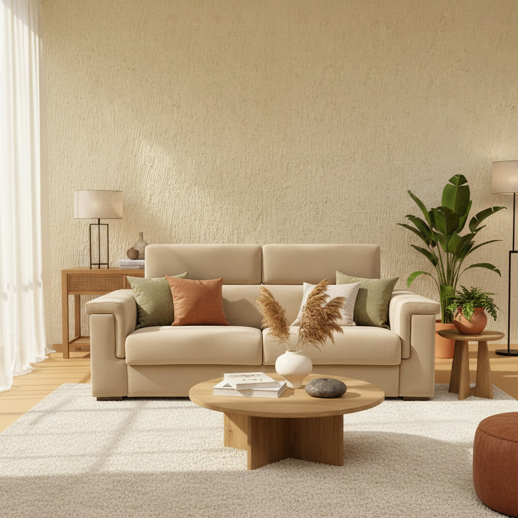 BEIGE Marcel Sofa Cum Bed - Beige